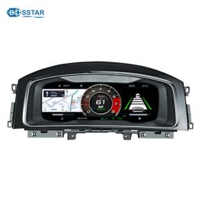 Linux System 12.3 inch Digital LCD Dashboard Panel Car Instrument Panel Cluster Speedometer For VW Golf Auto Meter